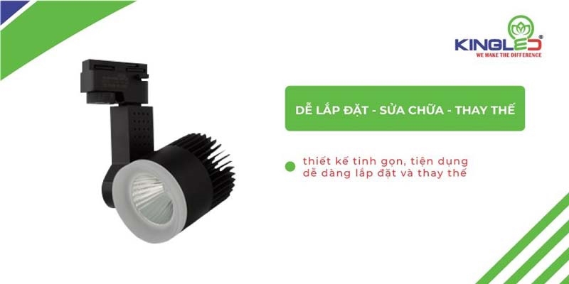 den-roi-ray-20w-5 Sản phẩm dễ dàng lắp đặt và thay thế