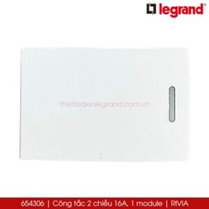 654306 Công tắc 2 chiều Legrand Rivia, 16A, 1 module