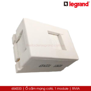 654333 Ổ cắm mạng cat6 Legrand Rivia