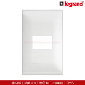 654360 Mặt 1 thiết bị 1 module Legrand Rivia