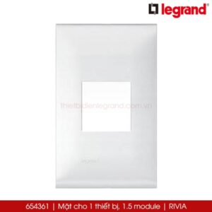 654361 Mặt 1 thiết bị 1.5 module Legrand Rivia