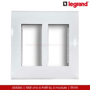 654366 mặt 6 thiết bị 6 module Legrand Rivia