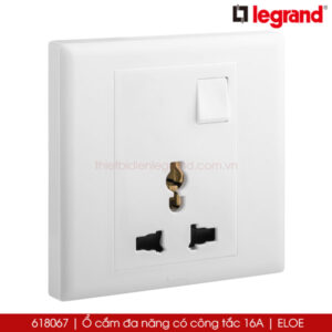 618067 Ổ cắm đa năng có công tắc Legrand Eloe