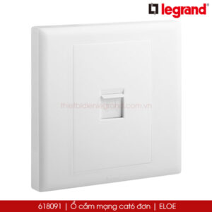 618091 Ổ cắm mạng cat6 đơn Legrand Eloe