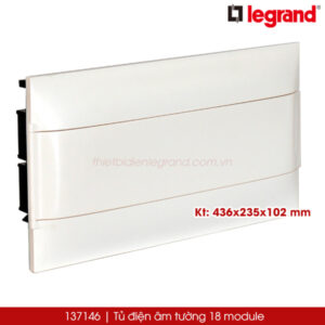 137146 Tủ điện âm tường 18 module Legrand