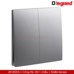 281002DS Legrand công tắc đôi 1 chiều Mallia Senses