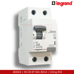 402024 RCCB 2P 25A 30mA Legrand RX3