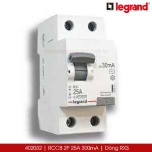 402032 RCCB 2P 25A 300mA Legrand RX3