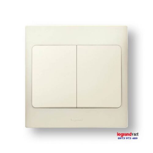 Công tắc đôi màu trắng Mallia – Legrand