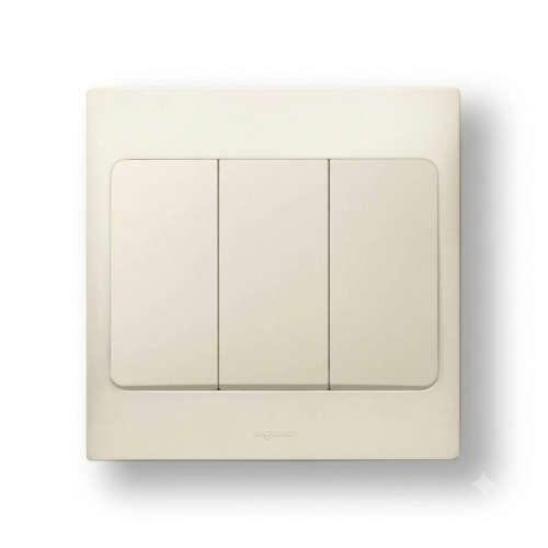 Công tắc ba màu trắng Mallia – Legrand