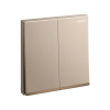 Công tắc đôi 1 chiều màu Rose Gold Galion