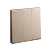 Công tắc ba 1 chiều màu Rose Gold Galion