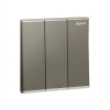 Công tắc ba 1 chiều màu Dark Silver Galion