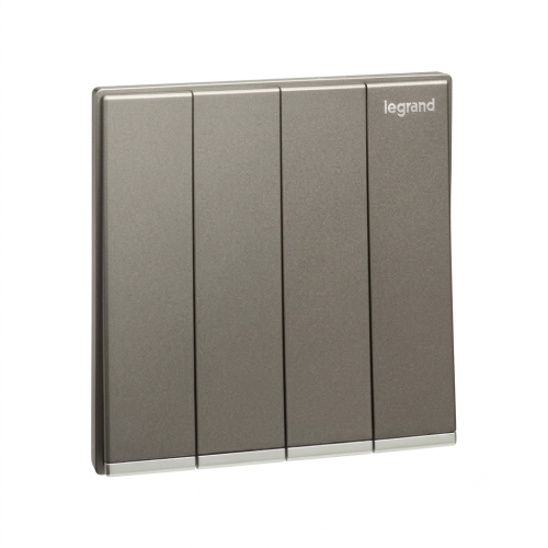 Công tắc bốn 2 chiều Galion màu Dark Silver