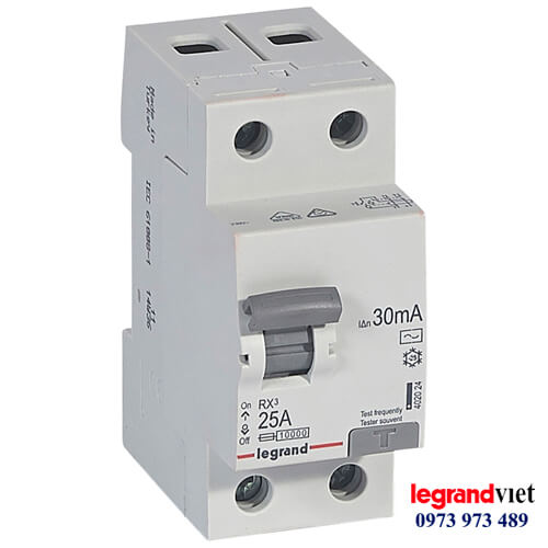 Aptomat chống giật 2P 25A 30mA