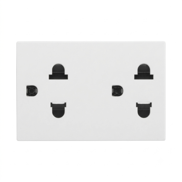 Ổ cắm đôi ba chấu màu trắng Arteor – Legrand