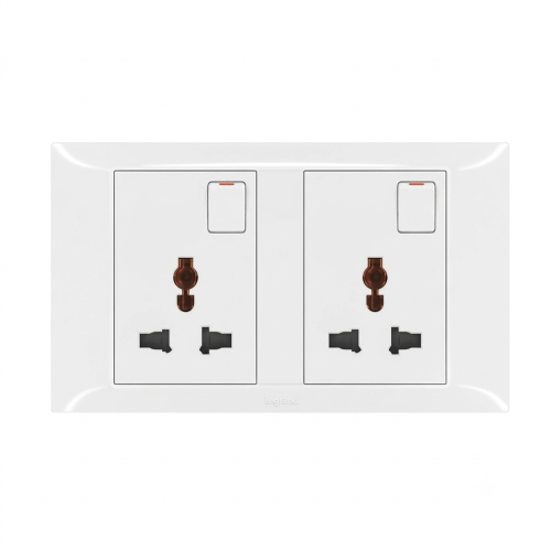 Ổ cắm đôi đa năng kèm công tắc Belanko 617669