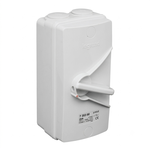 Water Proof Isolator Switch AC22A – 2P 20A 250V AC 50/60HZ