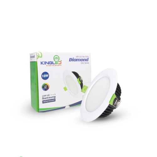 Đèn LED Âm Trần Diamond 10W Đơn Sắc (DDL-10SS-T120) Kingled